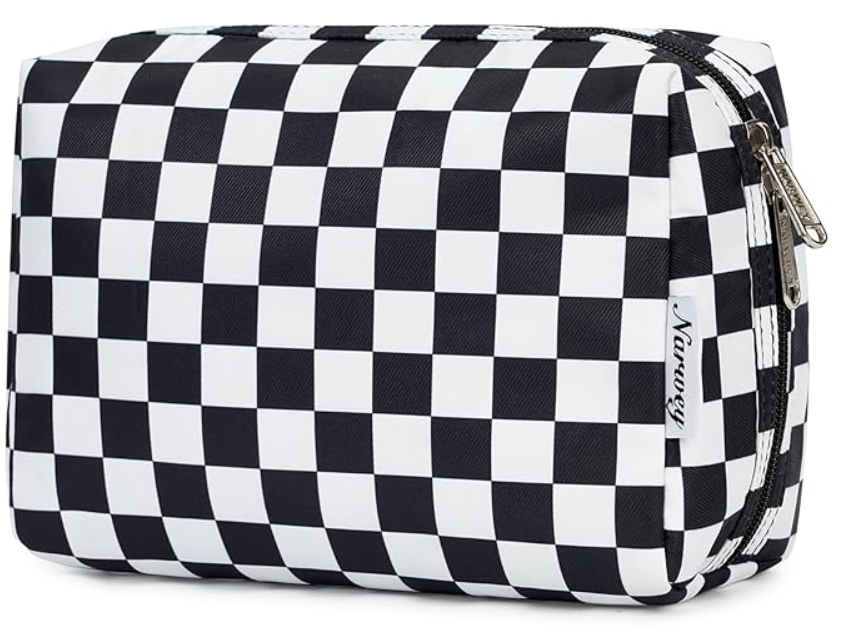 Black and White Makeup Pouch Rectangle