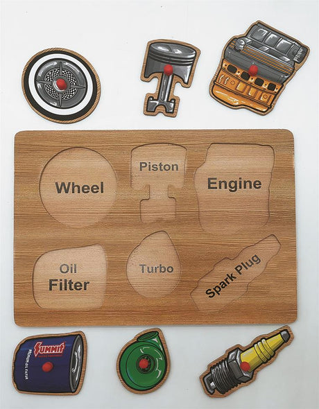 Garage Car Parts Toddler Puzzle