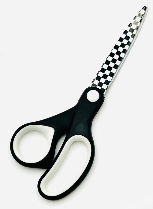 Black and White Checkered 8" Scissors